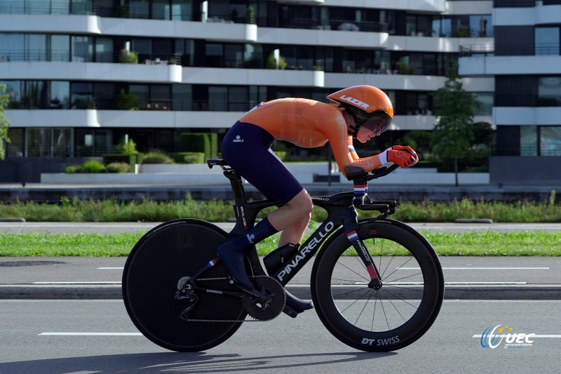 2024 UEC Road European Championships - Limburg - Flanders - Women Junior Individual Time Trial 13,3 km - 11/09/2024 - Fee Knaven (NED) - photo Luca Bettini/SprintCyclingAgency?2024